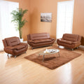 3pcs Sofa PU Leather Sofa, Tufted Sofa, Sofa Chair And Chair, Furniture Set For Restaurant