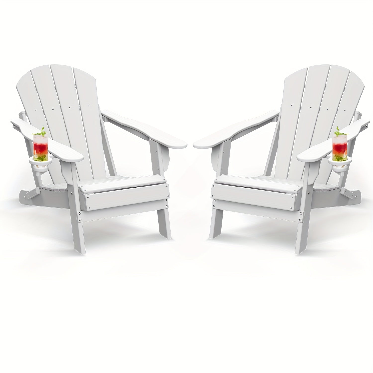 All Weather Multi-Color Set of 2 Outdoor Side Table, Plastic End Table - Outdoor Furniture - Suitable For Poolside Front Porch Indoor Living Room Backyard Campfire