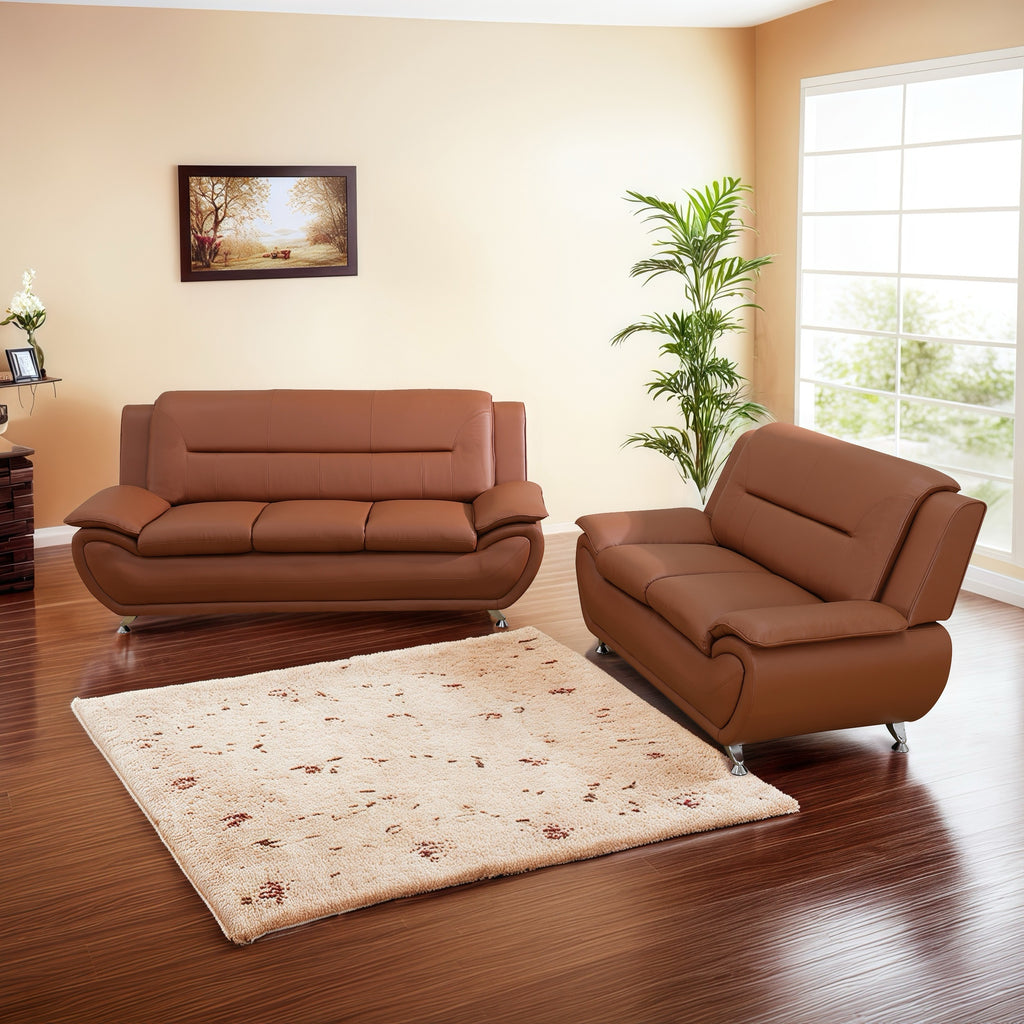 3pcs Sofa PU Leather Sofa, Tufted Sofa, Sofa Chair And Chair, Furniture Set For Restaurant