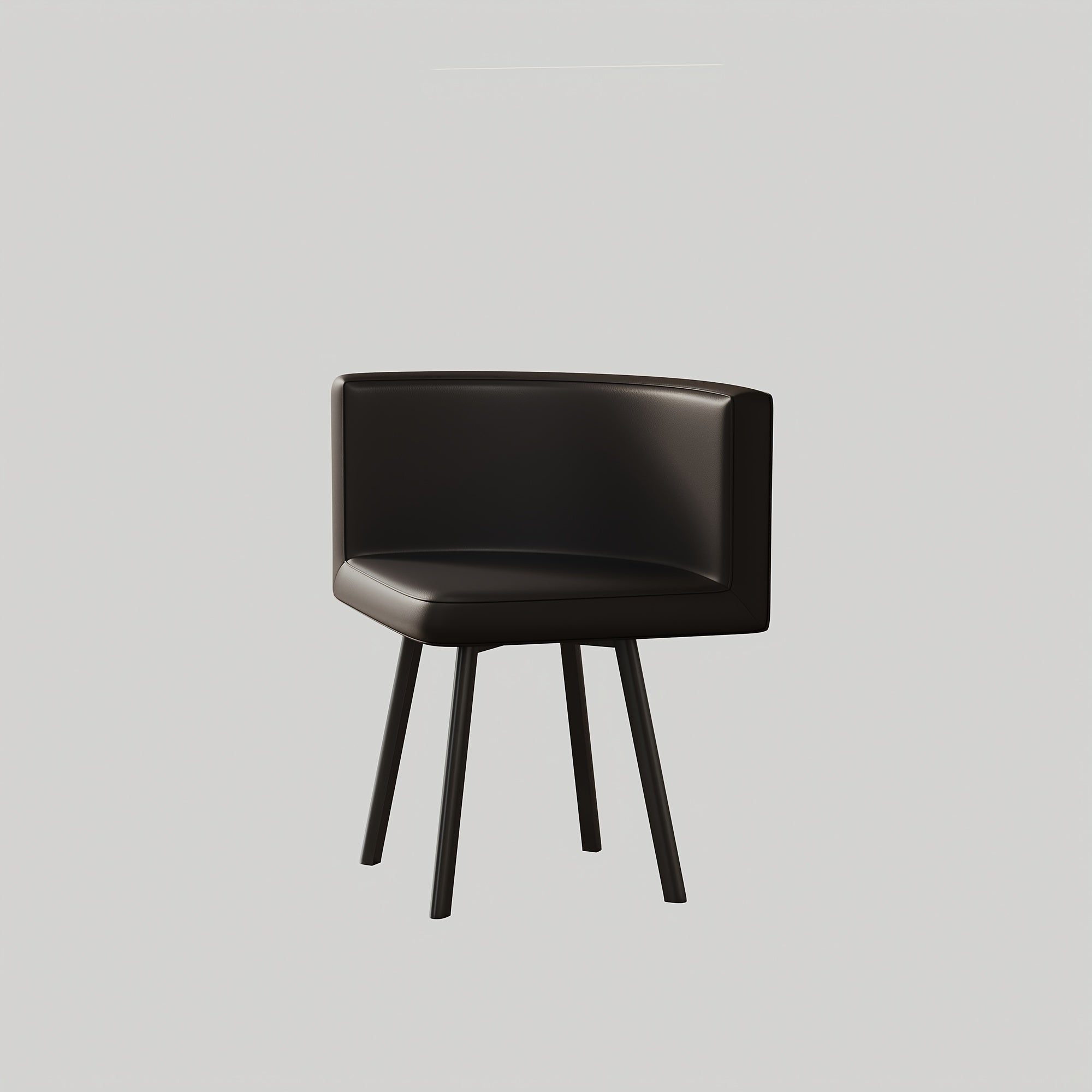 5-Piece Modern Square Dining Set - Tables with 39.4-inch White Imitation Marble Top and 4 Black PU Leather Chairs - Space-Saving Furniture for Compact Dining Rooms