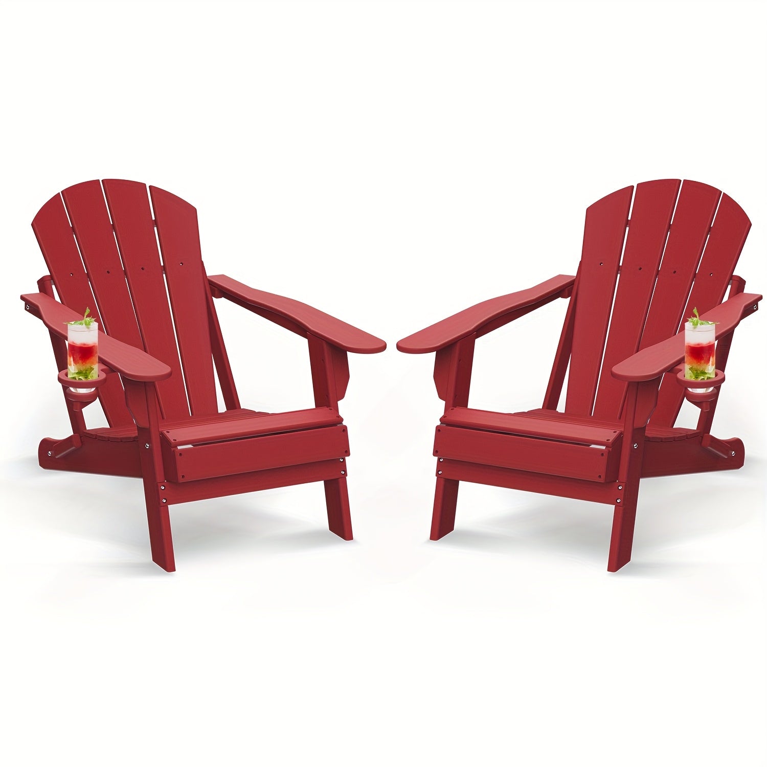 All Weather Multi-Color Set of 2 Outdoor Side Table, Plastic End Table - Outdoor Furniture - Suitable For Poolside Front Porch Indoor Living Room Backyard Campfire