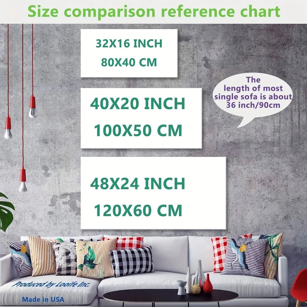 1pc modern abstract yellow wildflower canvas mural, suitable for interior, 1.5 inch thick pine solid wood frame