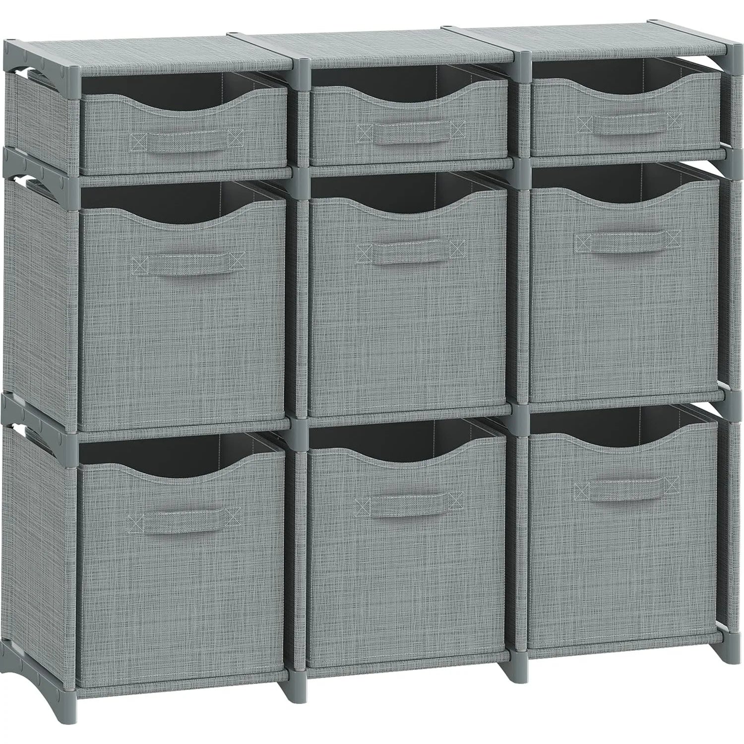 9 Cube Closet Organizers, Includes All Storage Cube Bins, Easy To Assemble Storage Unit With Drawers | Room Organizer
