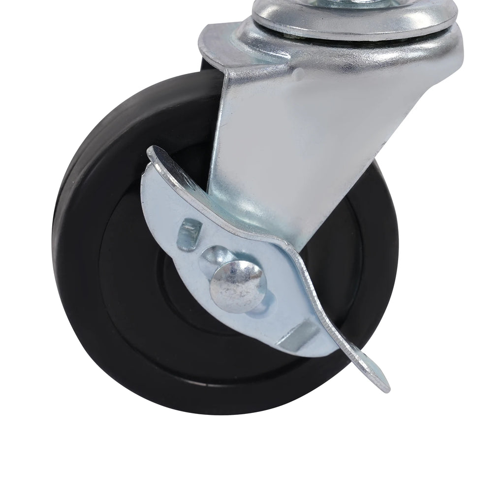 24*60*77in Adjustable Wire Shelving with Wheels, 4-Tier Adjustable Storage Rack for Commercial or Home Storage