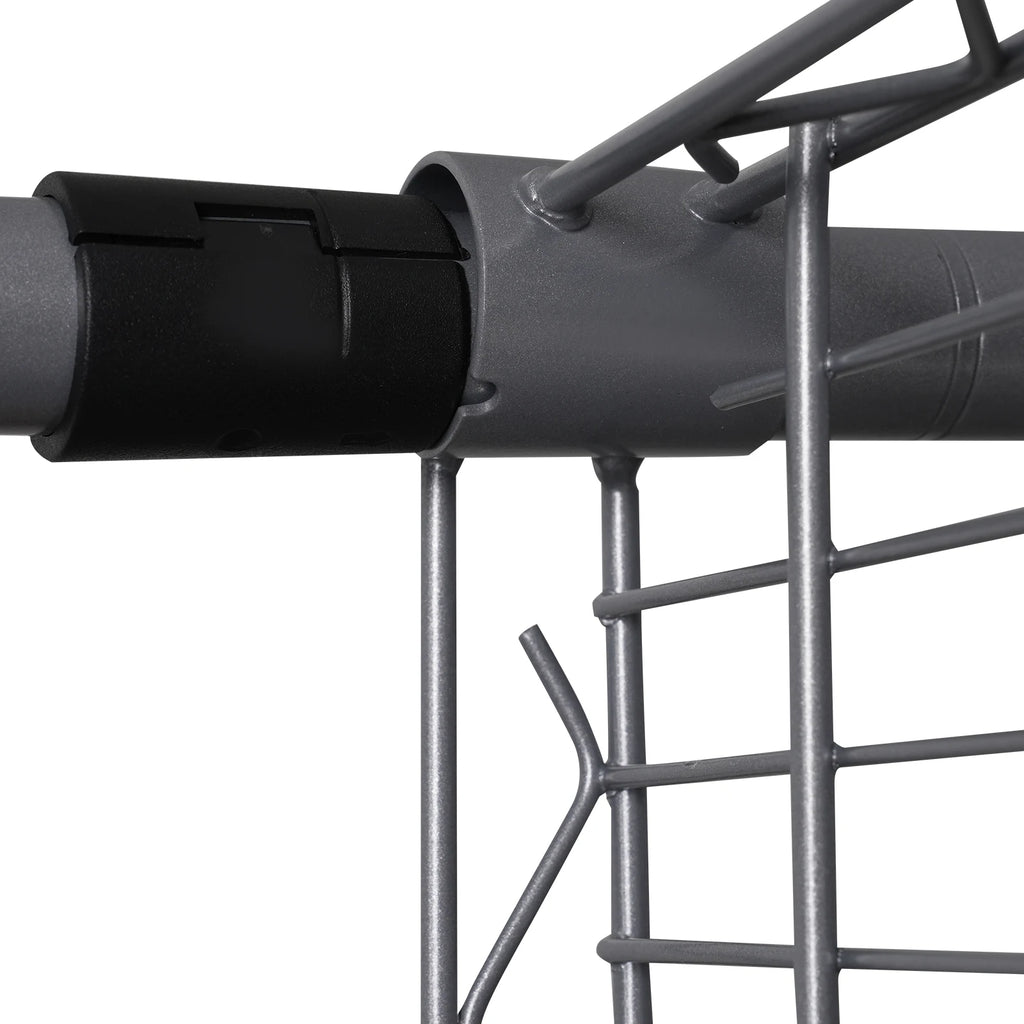 24*60*77in Adjustable Wire Shelving with Wheels, 4-Tier Adjustable Storage Rack for Commercial or Home Storage